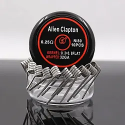 Kırmızı Kutu - Ni80 Hazır Sarılı Alien Clapton 10 Adet Tel  Kırmızı Kutu - Ni80 Hazır Sarılı Alien Clapton 10 Adet Tel