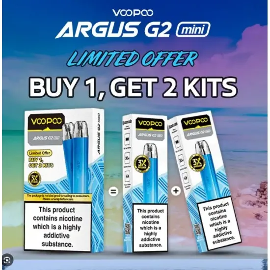 Voopoo Argus G2 Mini (İKİLİ CİHAZ PAKETİ) Voopoo Argus G2 Mini (İKİLİ CİHAZ PAKETİ)