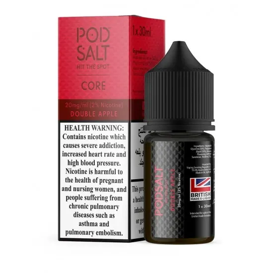 Pod Salt - CORE - DOUBLE APPLE Salt Likit 30ML Pod Salt - CORE - DOUBLE APPLE Salt Likit 30ML